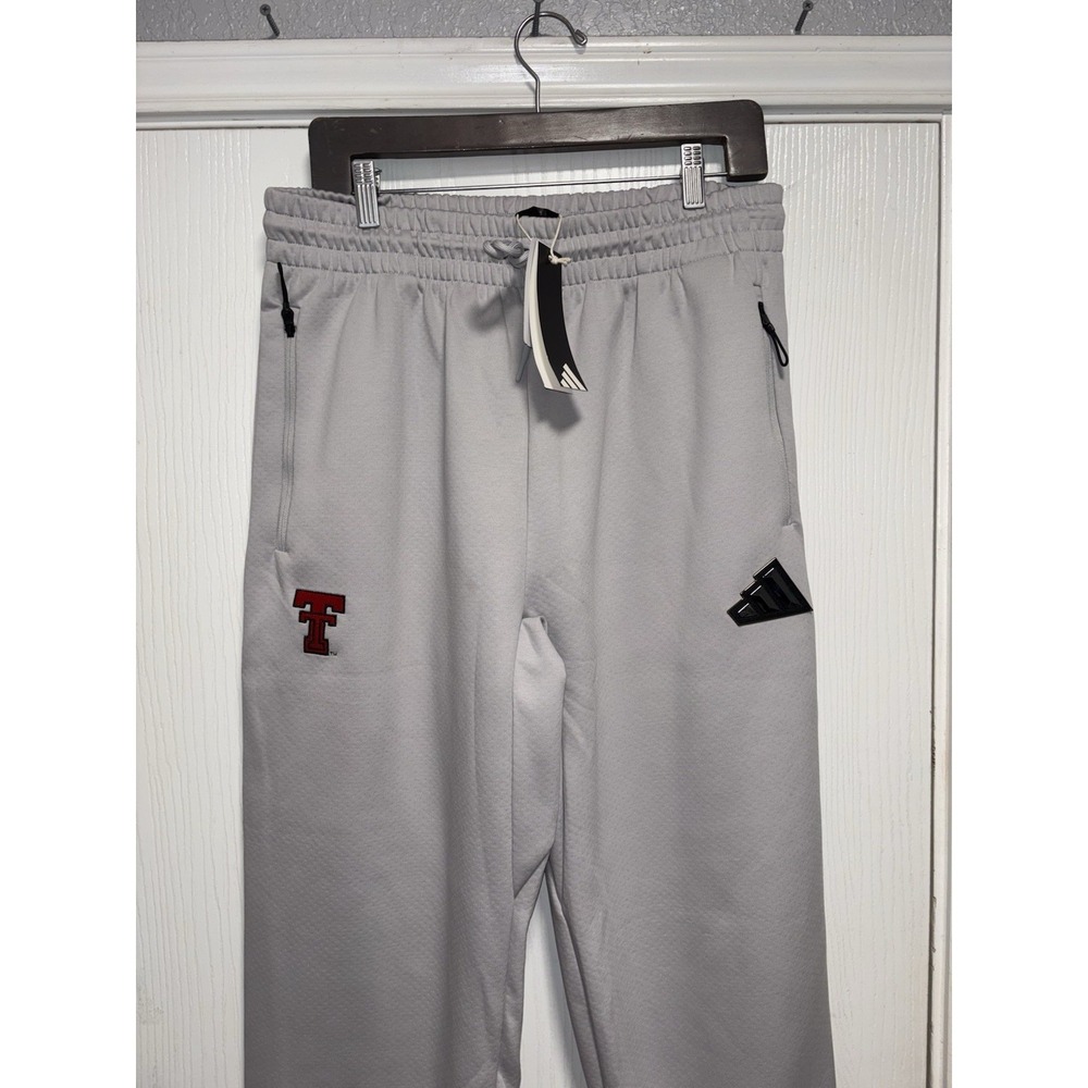 Texas Tech Adidas ZNE Sweatpants Men's Large Tall NWT Patrick Mahomes Too Cold - Picture 2 of 7